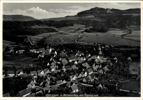 Postcard Schörzingen Schömberg in Zollernalbkreis, aerial photograph