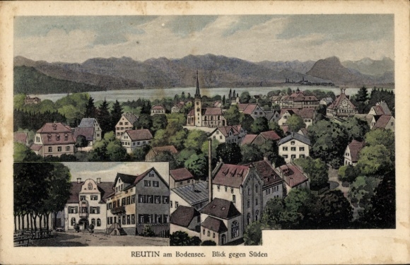 Ak Reutin Lindau am Bodensee Schwaben, Gesamtansicht