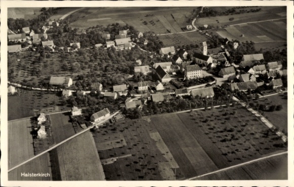 Postcard Haisterkirch Bad Waldsee in Upper Swabia Württemberg, aerial photograph