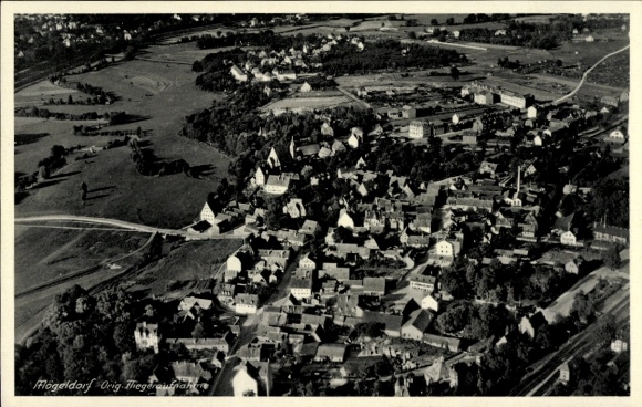 Postcard Mögeldorf Nuremberg Middle Franconia, aerial photograph