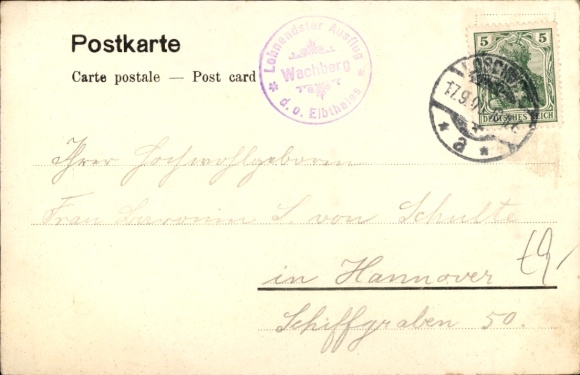 PC Dresden Wachwitz, Wachberg, Gastwirtschaft Bernh. Schulze