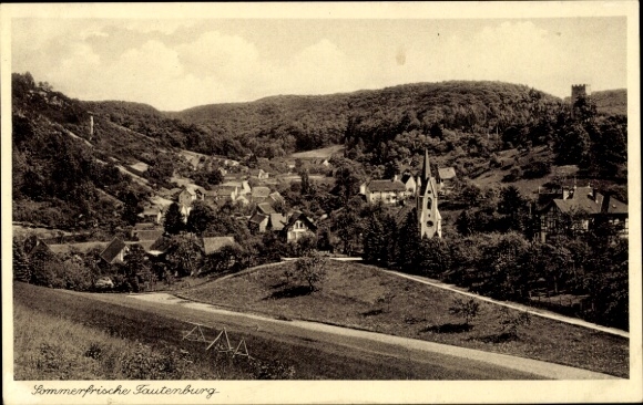 Postcard Tautenburg in Thuringia, general view