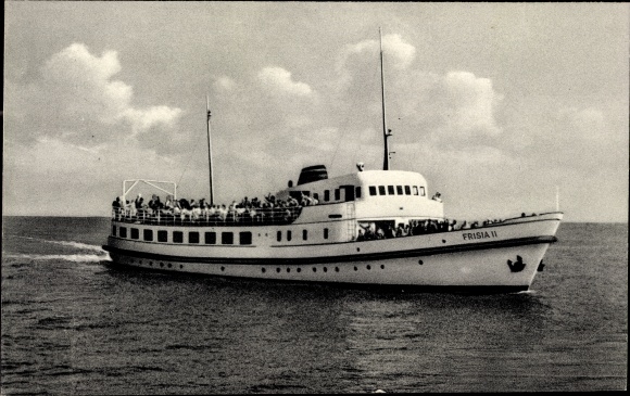 Ansichtkaart Norderney in Ostfriesland, veerboot Frisia II