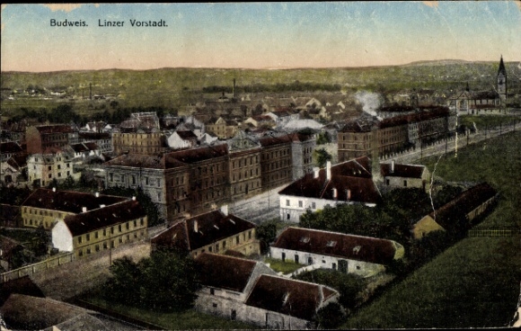 Ak České Budějovice Budweis Südböhmen, Linzer Vorstadt