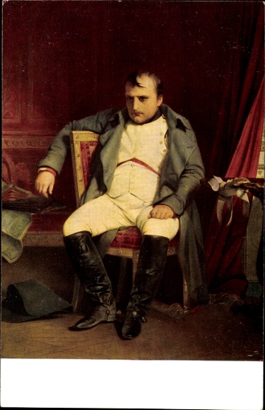 Artist Postcard Delaroche, Napoleon Bonaparte, portrait