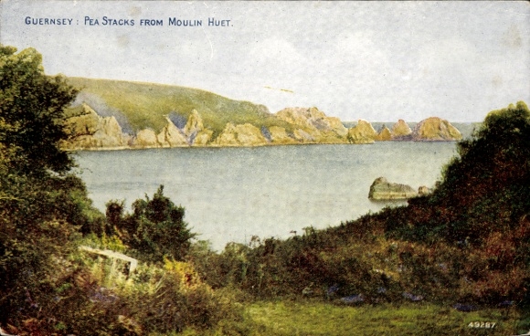 Ak Kanalinsel Guernsey,  Pea Stacks, Küstenlandschaft, Meer, Felsen