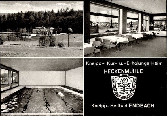 Postcard Bad Endbach in Hessen, Heckenmühle recreation home