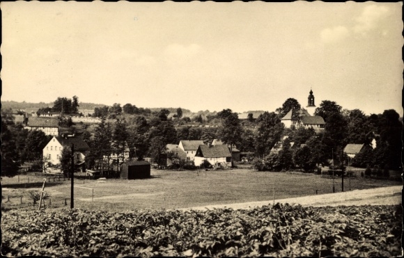 Ak Oberschöna in Sachsen, Ortsansicht