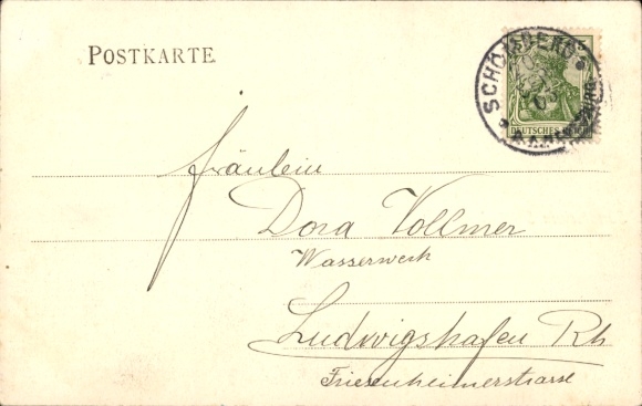 Postcard Schömberg in the Black Forest Württemberg, sanatorium, duck pond