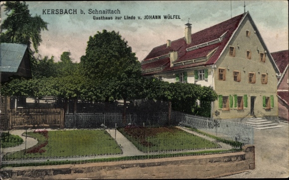Ak Kersbach Neunkirchen am Sand Mittelfranken, Gasthaus zur Linde