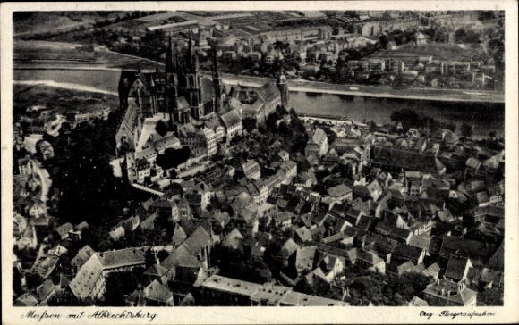 KP Meißen nad Łabą, całkowity widok na Albrechtsburg