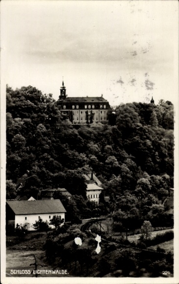 Ak Lichtenwalde Niederwiesa Sachsen, Schloss Lichtenwalde