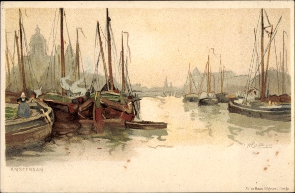 Artist PC Cassiers, H., Amsterdam North Holland Netherlands, harbor area