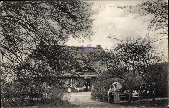 Postcard Lühmannsdorf Mecklenburg Vorpommern, Jagdkrug