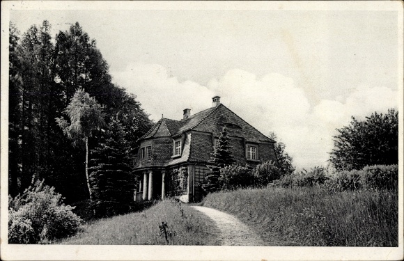 Postcard Gefrees in the Fichtelgebirge Upper Franconia, leadership school BdM Gau 2/18 Upper Franconia