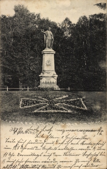 Postcard Perleberg in der Prignitz, war memorial