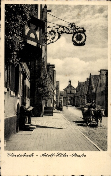 Ak Windsbach Mittelfranken, Adolf-Hitler-Straße