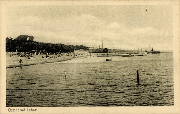 Postcard Ostseebad Laboe, general view