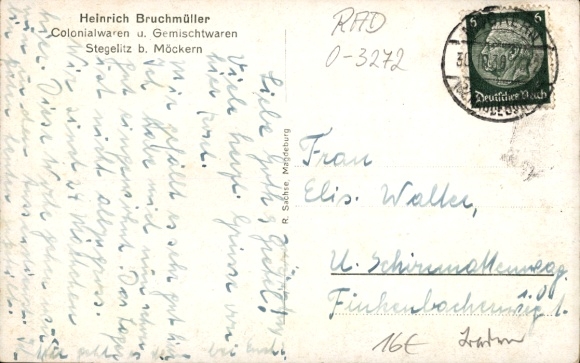 Postcard Stegelitz Möckern in the Jerichower Land, labor service camp, farming settlement, Thingplatz