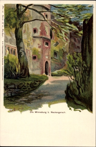 Artist PC Biese, C., Neckarkatzenbach Neunkirchen im Neckar Odenwald circle, The Minneburg