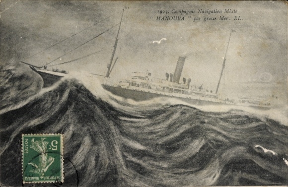 Ak Schiff Manouba, Compagnie de Navigation Mixte