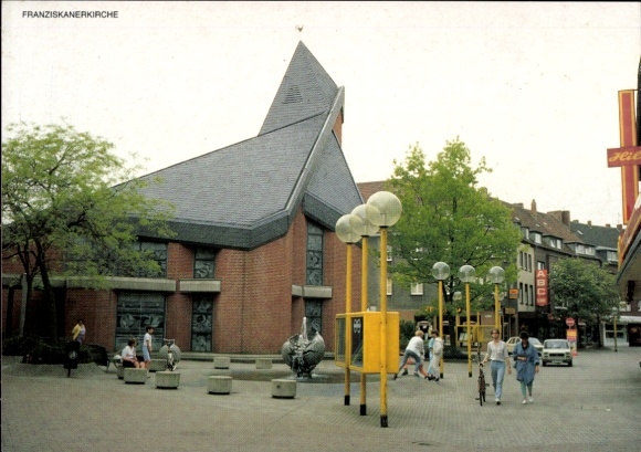 Postcard Dorsten in Westphalia, Franciscan Church