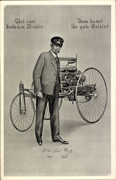 Niemiecki pionier motoryzacji Carl Benz