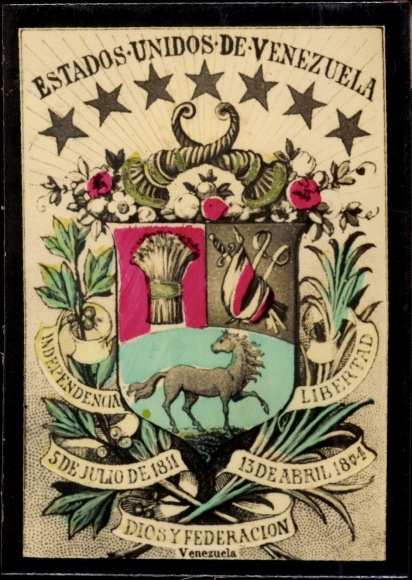 foto Venezuela, Estados Unidos de Venezuela, Escudo de la Nación, wapenschild