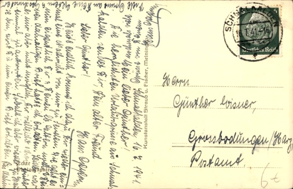 Postcard Schmalkalden in the Thuringian Forest, Various views by Gruss from Thuringia