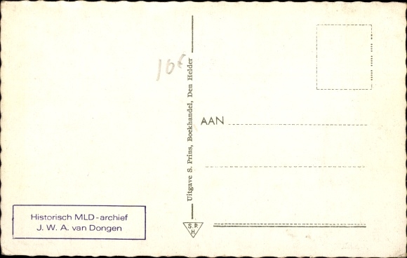 Postcard Vliegkamp de Kooij, Dutch military aircraft, F 1
