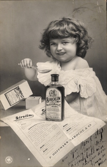 Ak Reklame, Sirolin, F. Hoffmann, La Roche & Co.