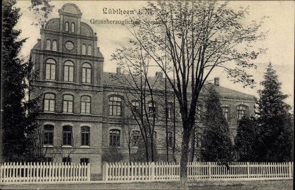 Postcard Lübtheen in Mecklenburg, Grand Ducal Seminary