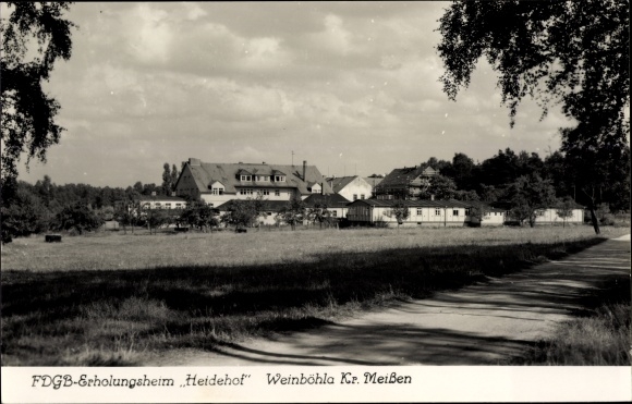 KP Weinböhla w Saksonii, widok na dom rekonwalescencji FDGB Heidehof