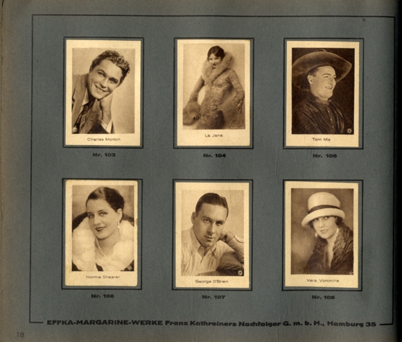 Film picture album Collection picture album EFFKA Margarinewerk Hamburg 1931