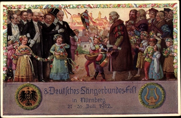 Artist PC Durst, Nuremberg, 8th National Singers&#39; Festival 1912