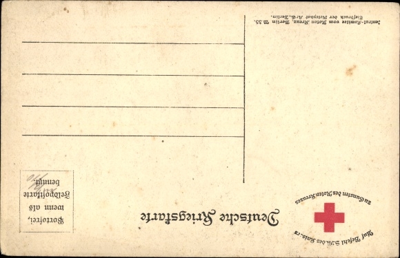 Postcard Kaiser Wilhelm II, I don't know any parties anymore, quote 1914