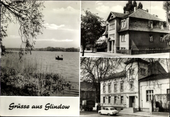 Ansichtkaart Glindow Werder an der Havel, restaurant Deutsches Haus, meer