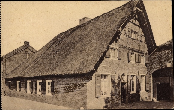 Postcard Schwaam Wegberg district of Heinsberg, old house