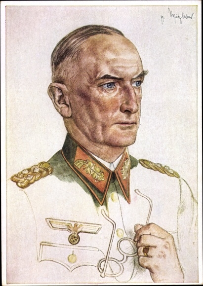 Künstler Ak Willrich, Wolfgang, Generaloberst von Witzleben, Portrait in Uniform, Kragenspiegel