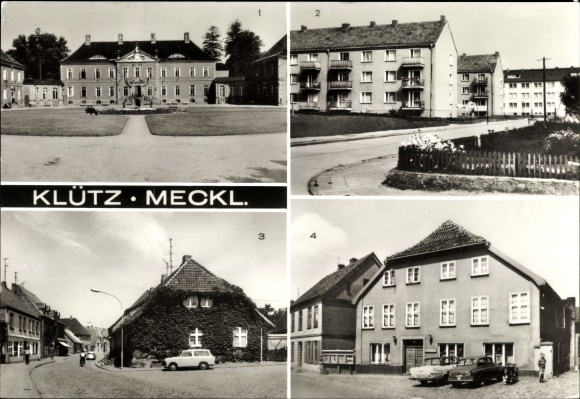 Postcard Klütz Mecklenburg, after-work home, on the Bamburg, Ernst-Thälmann-Strasse, HO restaurant Zum Zoll