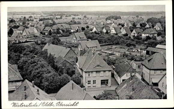 Postcard Westerstede in Oldenburg Ammerland, view of the town
