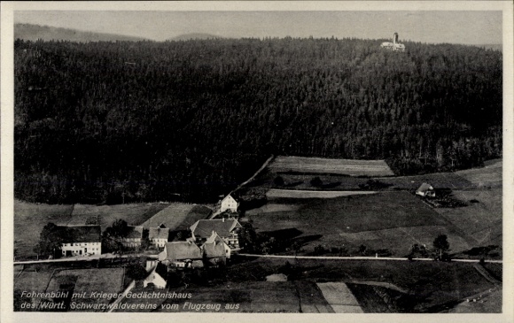 Ak Fohrenbühl Lauterbach im Schwarzwald, Fliegeraufnahme