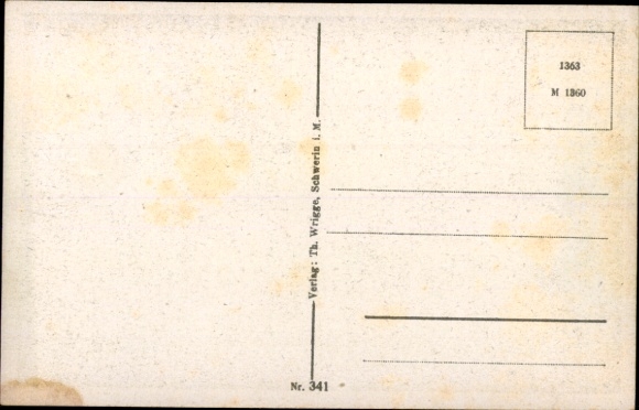 Postcard Godern Pinnow in Mecklenburg, Meyers Restaurant, Terrace