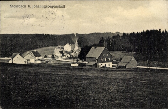 Postcard Steinbach Johanngeorgenstadt in the Erzgebirge Saxony, general view