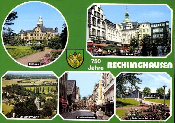 10 alte Ak Recklinghausen in Westfalen, diverse Ansichten
