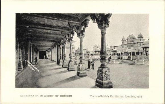 Set von 68 Ansichtskarten, London, Französisch - Britische Ausstellung 1908