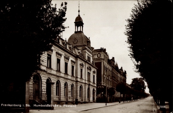 Ak Frankenberg in Sachsen, Humboldtstraße, Postamt