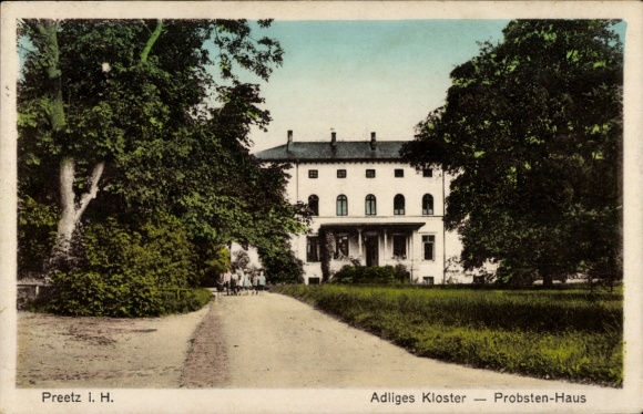 Ak Preetz in Holstein, adellijk klooster, provoosthuis