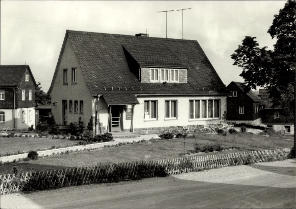 Postcard Eßbach in Thuringia, consumer restaurant