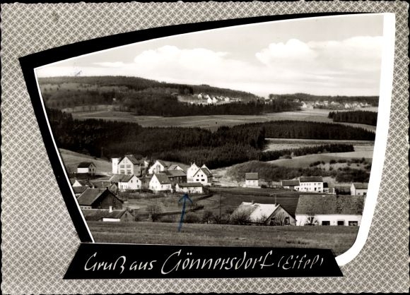 Postcard Gönnersdorf in the Eifel, panorama